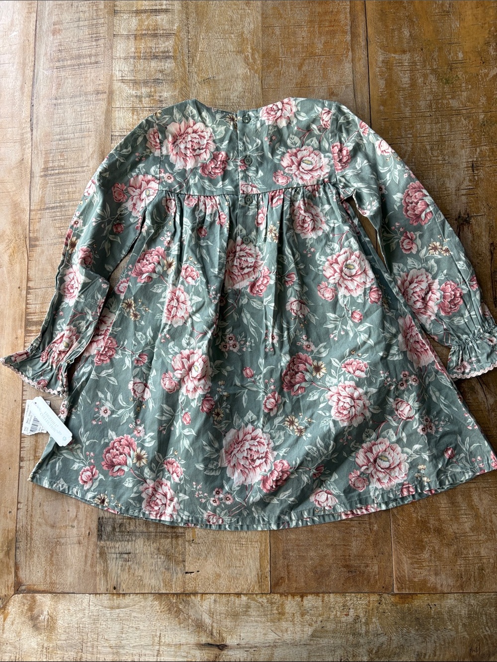 NWT Edgehill Collection Girls Floral Long-Sleeve Dress 4t - Picture 6 of 8